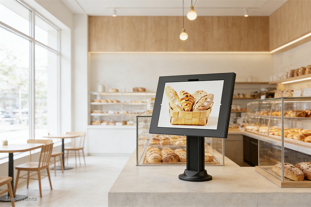 Neomounts DS15-632BL1 Supporto da tavolo per tablet - max 3 kg | 6,6 lbs - con serratura